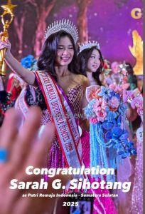 Putri Remaja Indonesia Sumsel 2025 “Sarah G.Sihotang”