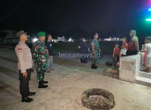 Wujudkan Lamtim Kondusif, TNI Polri Laksanakan Patroli Bersama