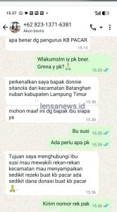 Adanya Modus Penipuan Mengatasnamakan Kecamatan Batanghari Nuban, Camat Donie Menegaskan Tidak Benar dan Masyarakat untuk Waspada!
