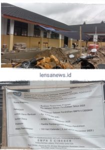 Abaikan K3 dalam Pekerjaan Revitalisasi di SMPN 5 Cibeber, Rahmat Sutisna: Ini Sudah Melanggar Terhadap Undang- Undang Keselamatan Kerja