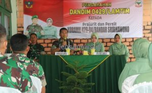 Ini Pesan Dandim 0429/Lamtim pada Saat Mengunjungi 15 Koramil Jajaran