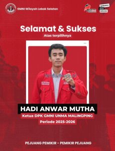 GMNI Lebak Selatan Menggelar MUSKOM I, Hadi Anwar Terpilih Jadi Ketua Umum