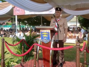Peringati Hari Pramuka ke-64, Kwartir Cabang Kota Metro Gelar Apel Besar