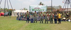 4 Personil Koramil Batanghari Latih PBB Siswa SMA Muhammadiyah Ahmad Dahlan