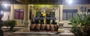 Remaja Bersenjata Diamankan Polres Kota Metro Diduga Berencana Tawuran