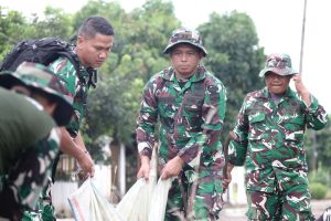 Dandim 0429/Lamtim Pimpin Karya Bakti Rangkaian HUT TNI ke-80