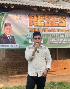 Dodi Irawan Ditunjuk Plt Ketua Dewas Perumdam Tirta Kalimaya Lebak, Ketua Komisi II Dukung Keputusan Bupati