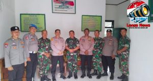 Wujud Sinergitas TNI–Polri,Koramil 429-01/Labuhan Ratu mendapat Ucapan Selamat HUT TNI ke – 80 Dari Polsek Labuhan Ratu