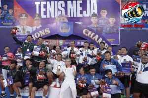 Tim Tenis Meja Beregu Putra Kemenimipas Sabet Medali Perunggu di PORNAS XVII KORPRI 2025