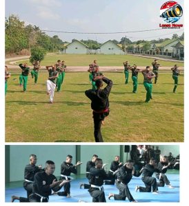 Prajurit Kodim 0429/Lamtim Latihan Pencak Silat Militer