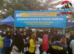 Sediakan Kebutuhan Masyarakat Dibawah Harga Pasar, Disperindag Metro Gelar Harmoni Bazar
