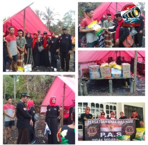 PAS DPD Bantaeng Salurkan Bantuan Kemanusiaan untuk Korban Kebakaran di Tompobulu