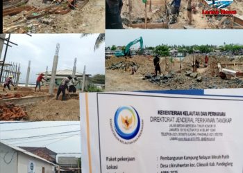 Proyek Kementrian Kelautan dan Perikanan di Cikiruhwetan Diduga Langgar K3