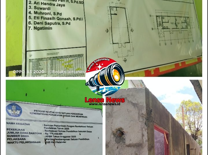 Dugaan Upah Buruh di Bawah Standar Bayangi Proyek Revitalisasi Sekolah di Kota Metro