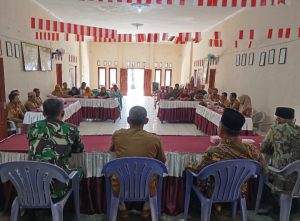 Sinergi dengan Pemdes, Babinsa Hadiri Rakor di Wilayah Binaan