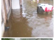 Respon Cepat Kapolsek Wanasalam Beserta Jajaran Tinjau Lokasi Banjir Kampung Genduleun