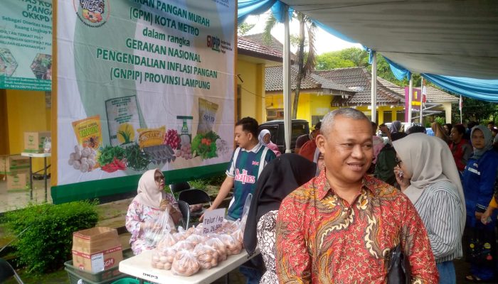 Jelang H-13 Idul Fitri Stok Pasar Tani Bahagia DKP3 Kota Metro Tersedia dan Harga Stabil