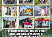 Gerakan Serentak Kibarkan Merah Putih di Karyamulya, Wujud Nyata Cinta Tanah Air