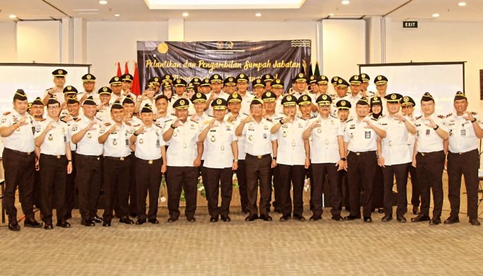 Kalapas Kelas I Palembang Hadiri Acara Pelantikan di lingkungan Kanwil Ditjenpas Sumatera Selatan 