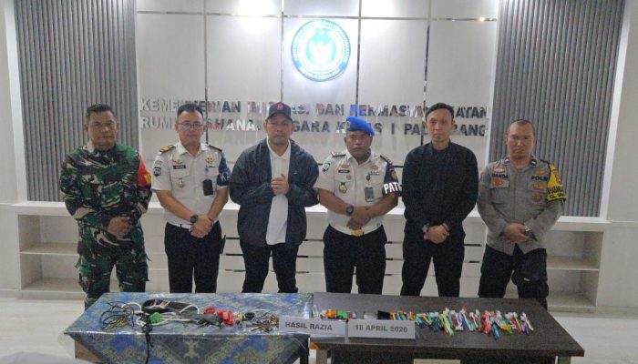 Perketat Pengawasan dan Penjagaan Rutan Kelas Kelas I Palembang Gandeng TNI- Polri