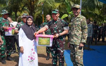 Buka TMMD ke-128 di Tanggamus, Danrem 043/Gatam Harapkan Kesejahteraan Warga Kalimiring Meningkat