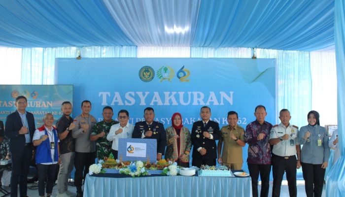 Pengukuhan P3I dan Pemotongan Tumpeng Rangkaian Acara Puncak HBP ke-62  Lapas Kelas I Palembang