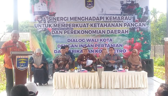 Guna Antisipasi Potensi Cuaca Ektrim DKP3 Gelar Dialog Bersama Kelompok Tani se-Kota Metro