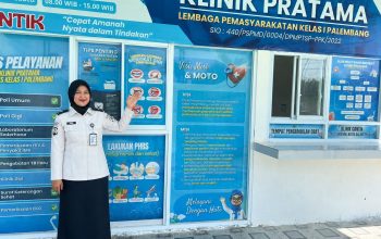 Tingkatkan Layanan Kesehatan Bagi Masyarakat Sekitar, Klinik Lapas Kelas I Palembang Diperkuat Tenaga Bidan