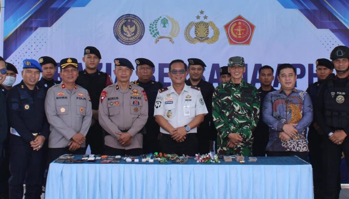 Perkuat Deteksi Dini, Lapas Kelas I Palembang Laksanakan Razia Gabungan Bersama APH