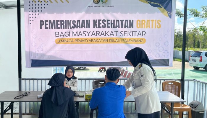 Tak Hanya Membina, Lapas Kelas I Palembang Juga Peduli Kesehatan Masyarakat