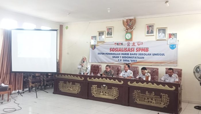 SMAN 1 Gedongtataan Gelar Sosialisasi SPMB 2026/2027, Libatkan Komite dan Masyarakat