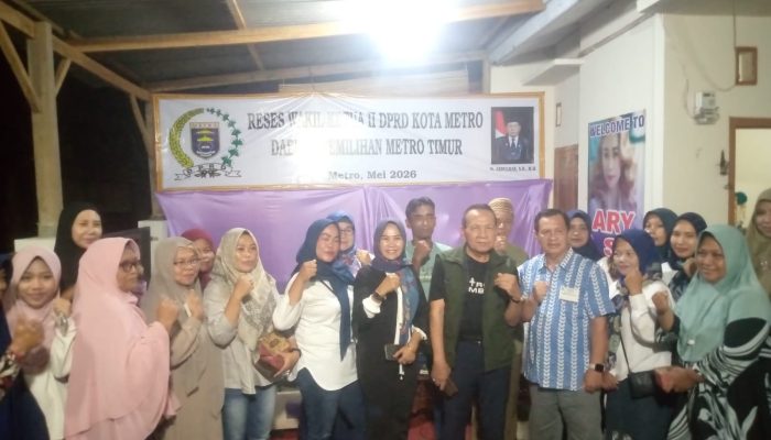 Reses Abdulhak di Metro Timur Prioritaskan Aspirasi Warga Tejo Sari