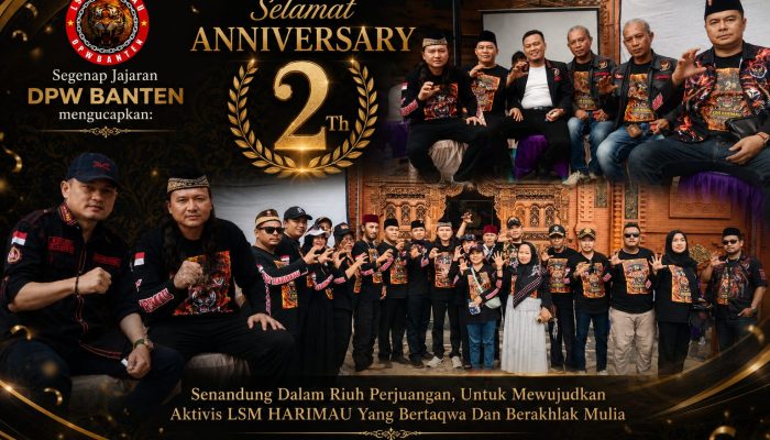 DPW Banten Hadiri Anniversary ke-2 LSM HARIMAU di Banjarnegara, Perkuat Soliditas dan Semangat Perjuangan