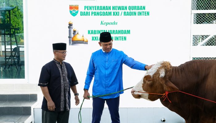 Kodam XXI/RI Bagikan Kurban ke Berbagai Wilayah di Lampung-Bengkulu