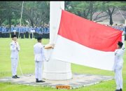 Hujan Deras Tak Redam Semangat Harkitnas ke-118 di Pesawaran