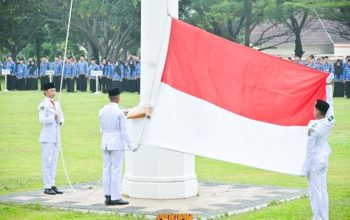 Hujan Deras Tak Redam Semangat Harkitnas ke-118 di Pesawaran