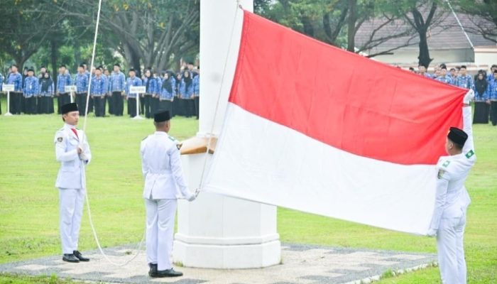 Hujan Deras Tak Redam Semangat Harkitnas ke-118 di Pesawaran