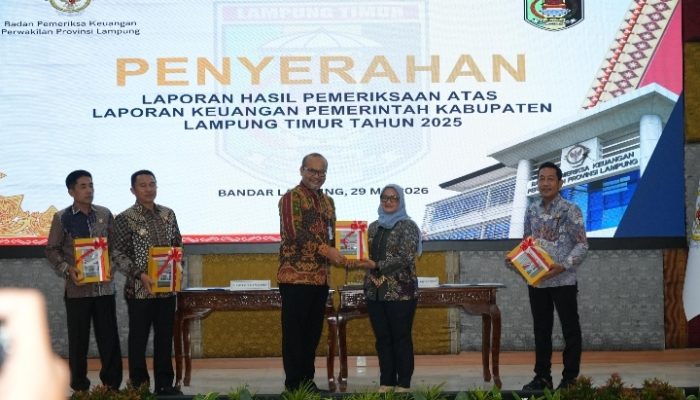 BPK Apresiasi LKPD 2025, Pemkab Lampung Timur Kembali Kantongi Opini WTP