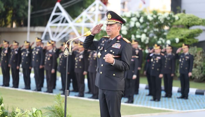 Kapolda Sumsel Pimpin Upacara Peringatan Hari Lahir Pancasila di Lapangan Apel Mapolda   