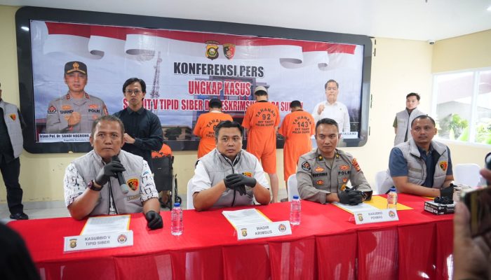 Empat Pelaku Aktivis IMEI Ilegal Berhasil Diringkus Ditreskrimsus Polda Sumatra Selatan 