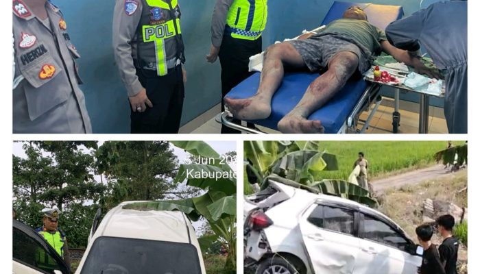 Maut Menyergap di Tegineneng: Agya BE 1883 MJ Ditabrak Kereta, 2 Orang Luka Berat