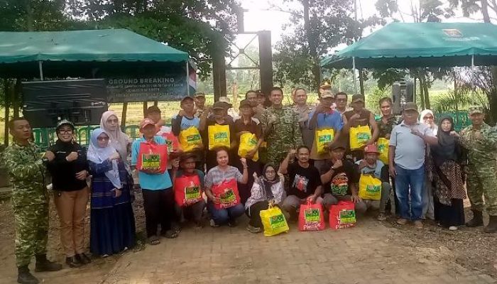 Mudahkan Akses Masyarakat, Kodim 0411/KM Bangun Jembatan Gantung Merah Putih 