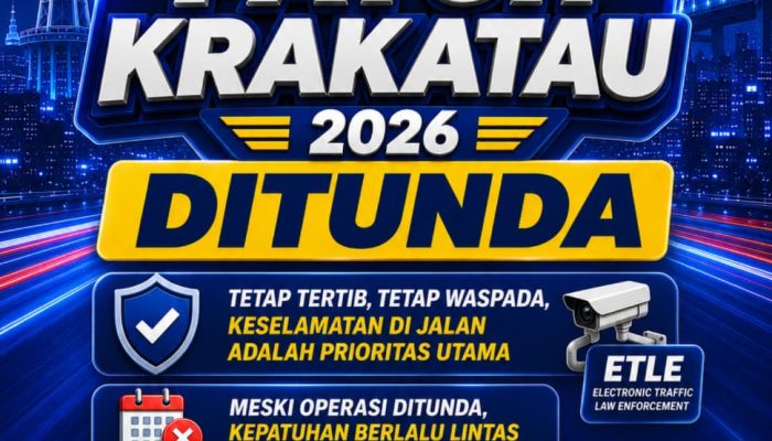 Operasi Patuh Krakatau 2026 Ditunda, Kepatuhan Berlalu Lintas Tetap Dijaga